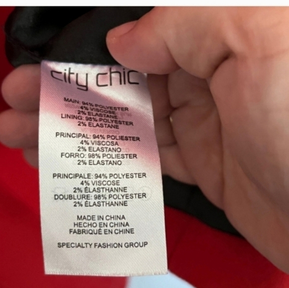 🍁🍂NWOT City chic 18 Scarlet Clean Cut Coat - Picture 8 of 8